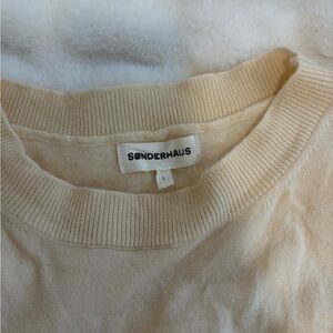 Sønderhaus 100% Wool Sweater in Pale Yellow